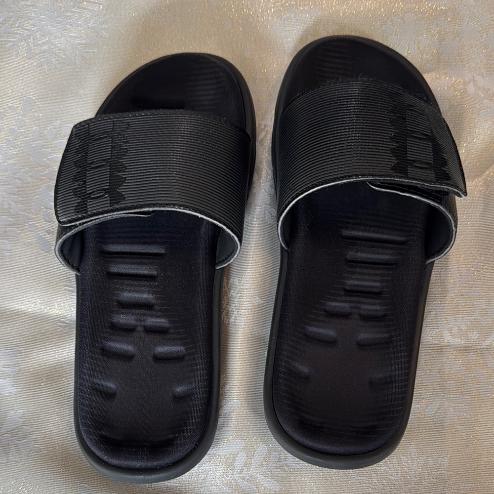 Black Slide Sandals